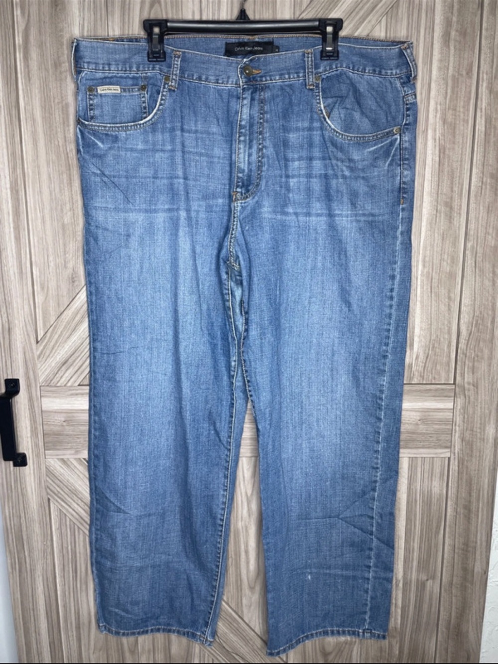 Calvin Klein Jeans Light Blue Wide-Leg Jeans